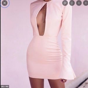 House Of CB, 'Sarena' Pink Blush Mini Dress, Size